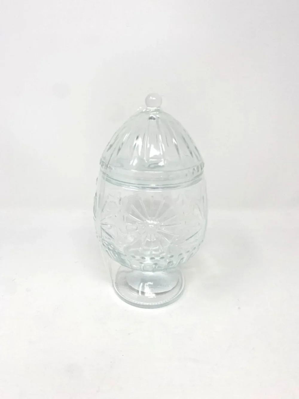 Target Clear Glass Pedestal Vessel Easter Egg Decor Candy Jar Canister